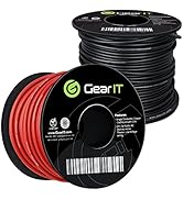 GearIT Primary Automotive Wire 10 Gauge (100ft Each - Black/Red) Copper Clad Aluminum CCA - Power...