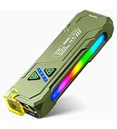 Ciwuzxs EDC Rechargeable Flat Flashlight 1000 Lumens White LED/UV/RGB Ambient Signaling Flashligh...