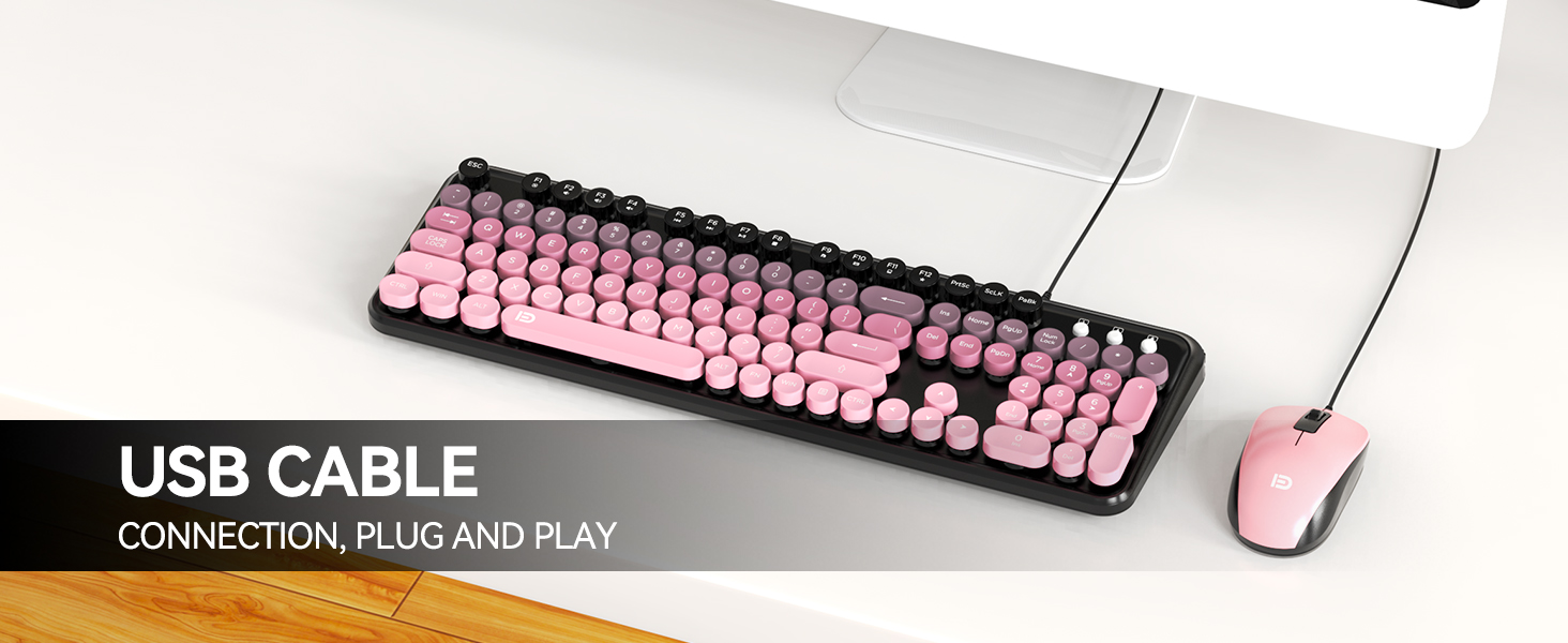 wired mouse and keyboard combo