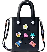 Rubber Beach Bag, Ponydsh Small rubber Tote Bags, Mini Silicone Crossbody Travel Bag for Women,Girl