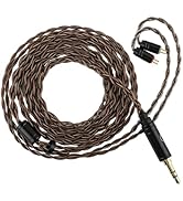 Linsoul ZiiGaat Z-01 IEM Cable, 4 Core Single Crystal Copper Wire,in Ear Monitor Cord with 3.5mm ...