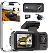 3 Channel 4K Dash Cam Front and Rear Inside