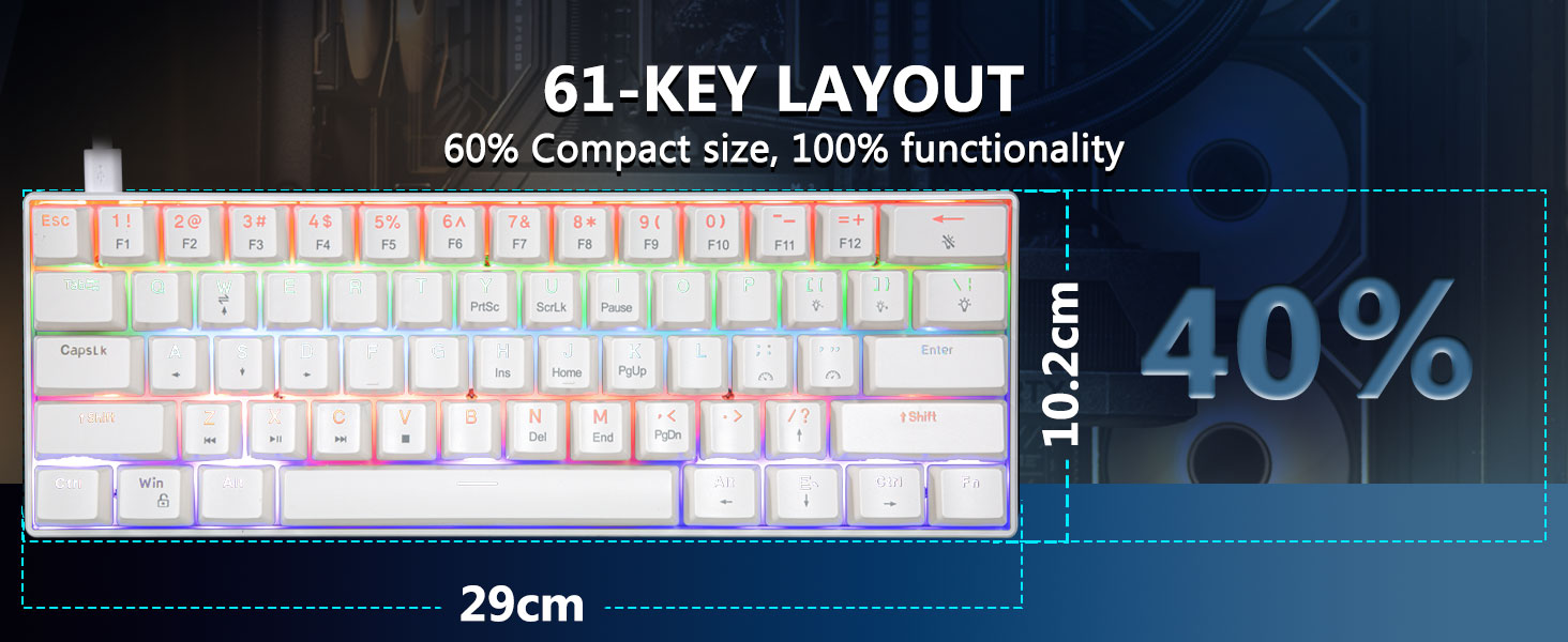 60% Wired Mechanical Keyboard