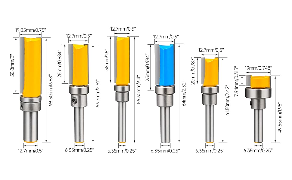 flush cut router bit
