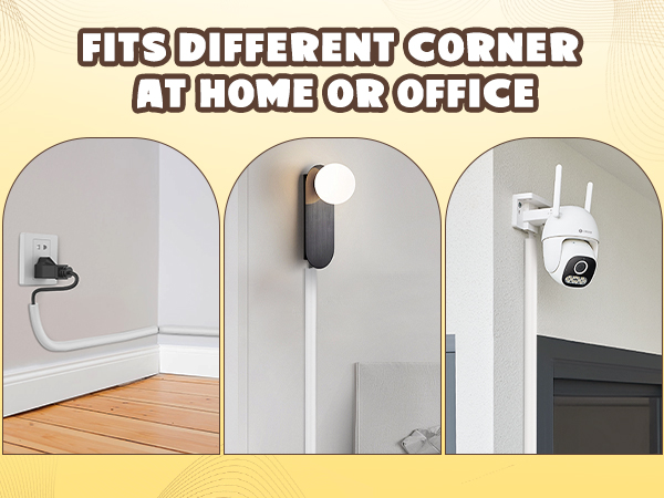 hide wires along wall 