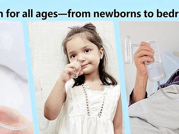 Nasal Aspirator for Baby, Baby Nose Sucker, Booger Sucker with Hand Pump