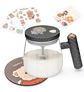 Self Stirring Mug With Lid, Self Mixing Cup, Electric High Speed Blender Mug, 400ml High Borosili...