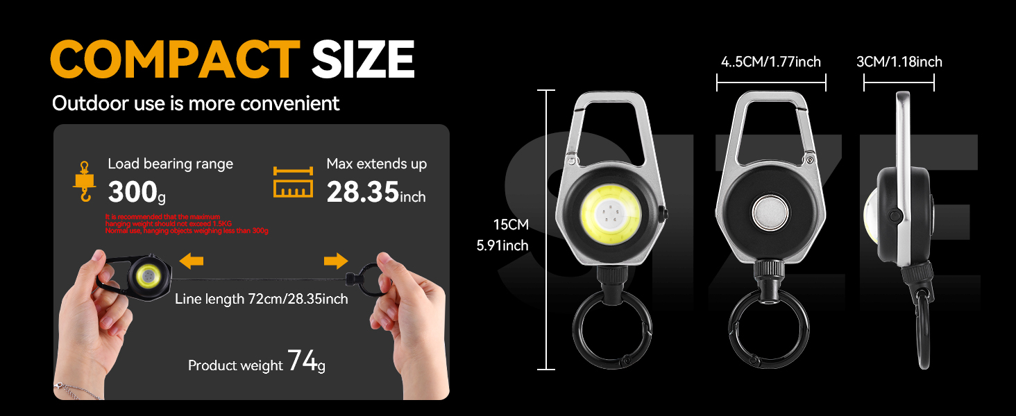 retractable keychain heavy duty