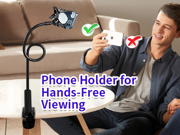 gooseneck phone holder stand