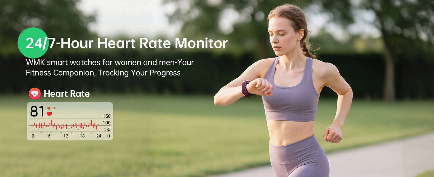 fitness watch with heart rate monitor