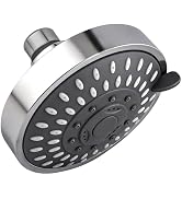 RULNFICHY High Pressure Shower Head - Adjustable Bathroom Fixed Rain Showerhead with Swivel Brass...
