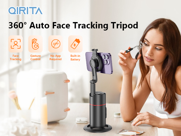 Auto Face Tracking Tripod 360° Rotating Auto Tracking Phone Stand