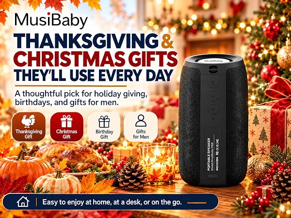Portable Bluetooth Speaker, Bluetooth Speakers Wireless with Deep Bass