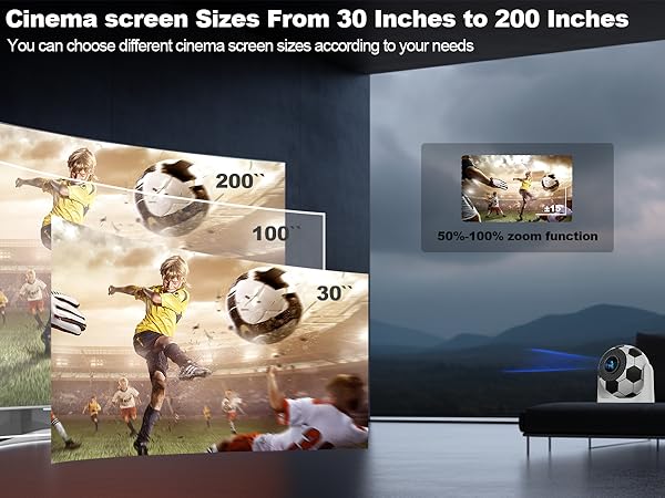 Projector with WiFi and Bluetooth