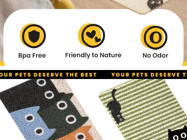 cat litter mat