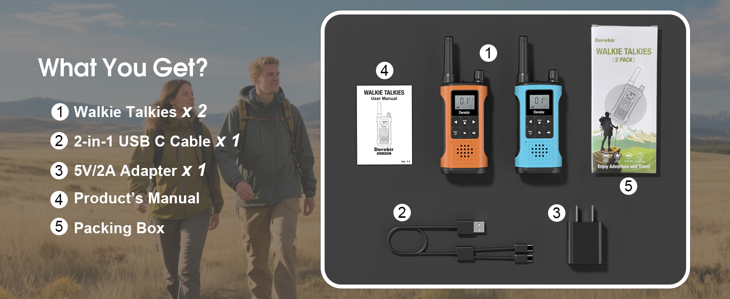 walkie talkies 2 pack
