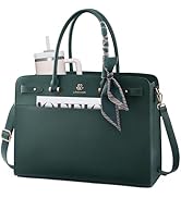 LOVEVOOK Laptop Tote Bag for Women, PU Leather Work Bag Waterproof Briefcase Handbag for Teacher ...