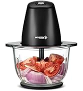 Holstein Housewares Electric Food Chopper – 1.9 QT, 8 Cup, Black, High-Powered Mini Food Processo...