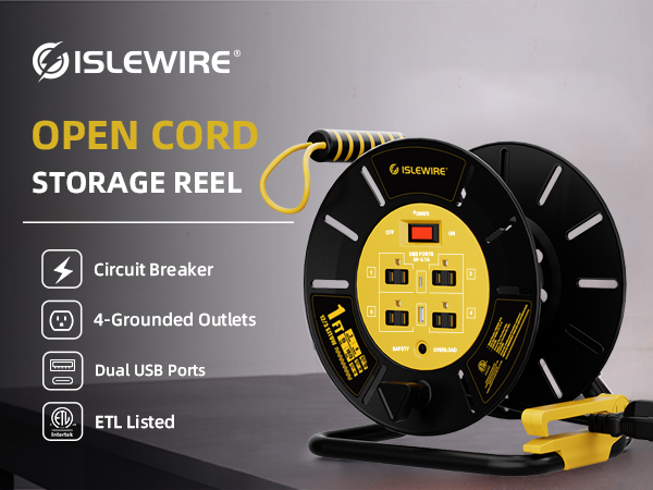 extension cord storage reel