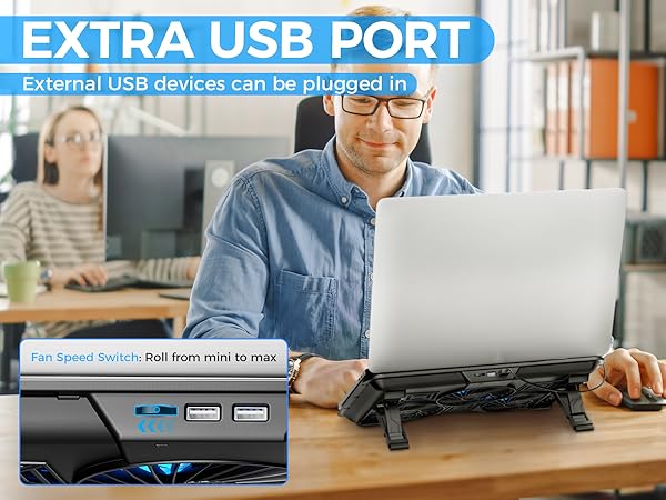 laptop fan cooling pad for lap lapdesk use heat dissipation deck rack booster fan