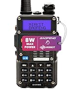 BAOFENG UV-5R MK5 (3rd Gen of UV-5R) 8 Watt Max Power 2023 VHF/UHF 144-148/420-450 mhz. Mirkit Ed...