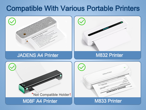Thermal Printer Paper, A4 Thermal Paper Roll for Quick-dry