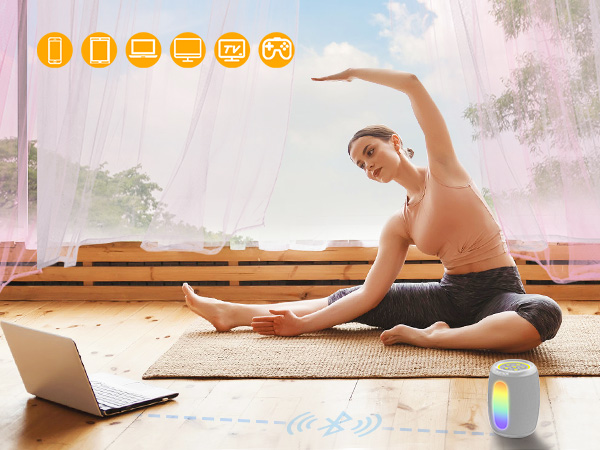 Compatible with iPhone, Samsung, tablets, computers, TVs, and other smartphones etc, 33ft BT range.