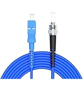 3Meters, SC to ST, Armored Single Mode Simplex Fiber Optic Cables SC-ST Patch Cord Jumper SM SX 9...