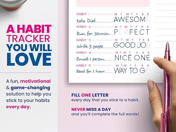 Fill one letter every day! This feature makes it the perfect adhd planner for adults.