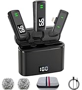 Txtune Wireless lavalier Mini Microphone for iPhone 14/13/12/11, Lapel Phone Mic for Video Record...