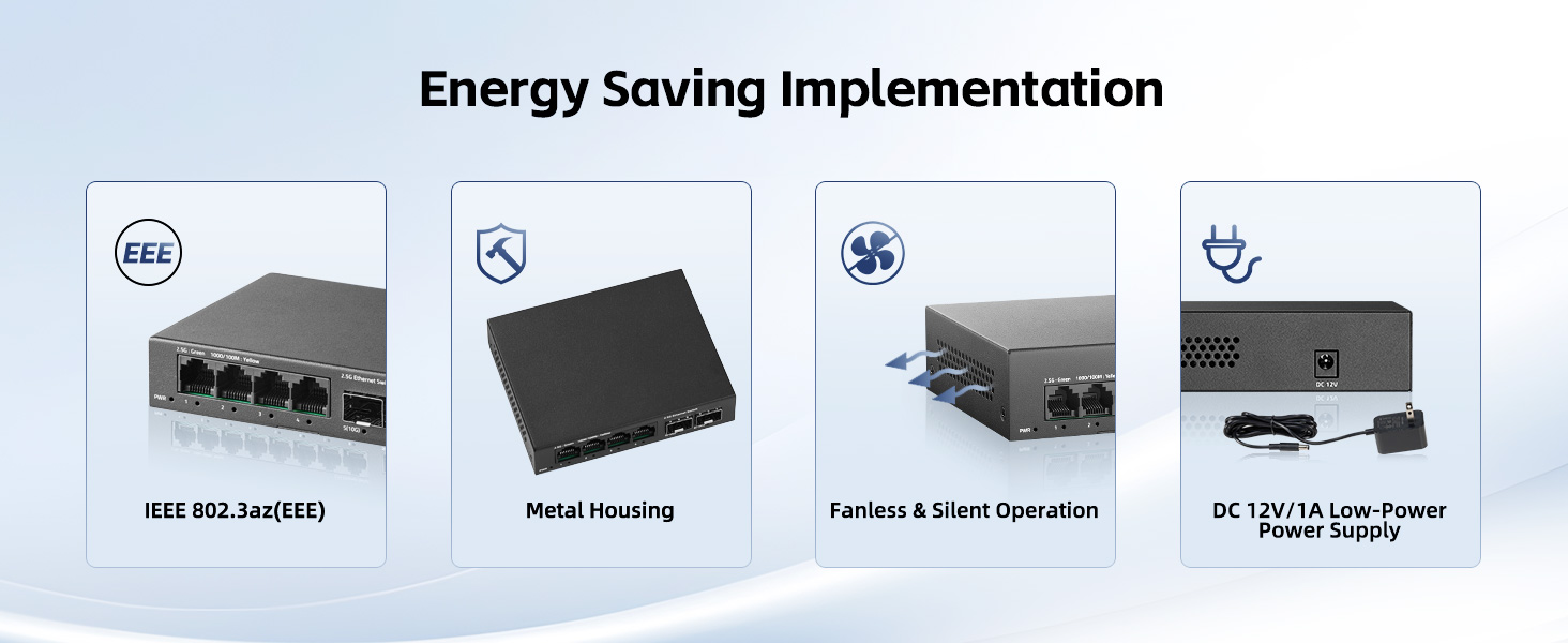 4-Port 2.5G Switch with 2-Port 10G SFP+