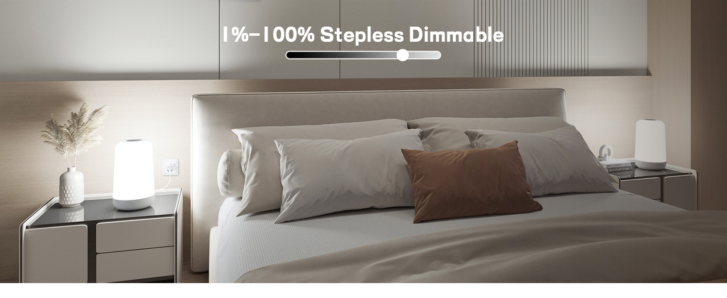 small bedside table touch lamp