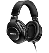 Shure SRH440A Wired Over Ear Headphones Monitoring &amp; Recording, Studio Pro, Improved Frequency Re...