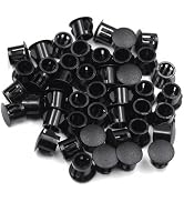EASYEAH 3/8"(10mm) Plastic Hole Plug for Round Holes, Flush Type Snap in Locking Door Screw Shelf...