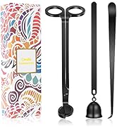 Saiveina 3 in 1 Candle Accessory Set, Candle Wick Trimmer, Wick Dipper, Candle Snuffer Extinguish...