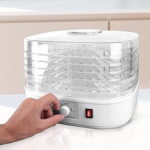 NutriChef Food Dehydrator Machine - Professional Electric Multi-Tier Food Preserver