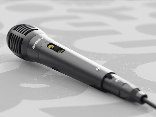 Equipped with a wired microphone, it's perfect for karaoke sessions or live performances