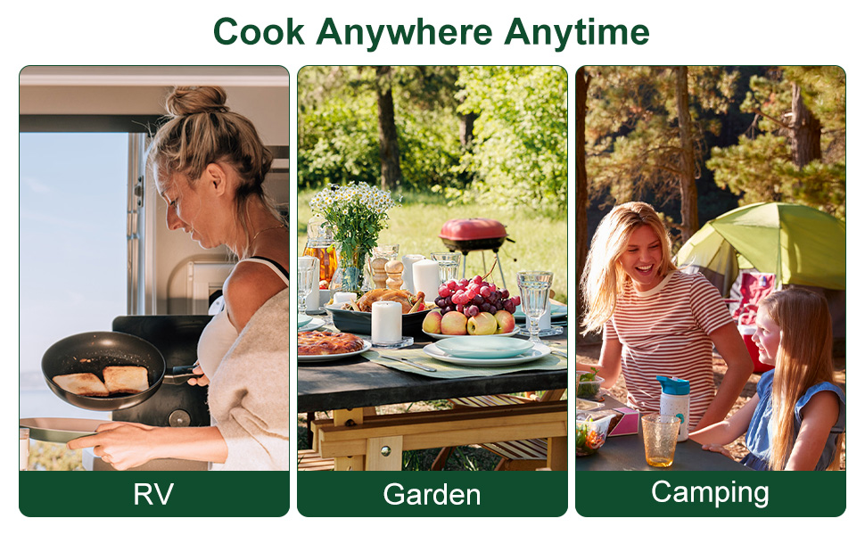 Double Burner Cooktop