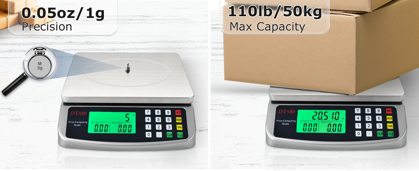 DT-580 110lb Silver Max Weight Green