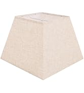 Beige Lamp Shade, 8''x8''Top 13''x13''Bottom 10'' Height, Square Lampshade Replacement Lamp Shade...