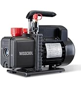WISSCOOL 4.5CFM Vacuum Pump for HVAC, 1/3HP Single Stage Air Conditioning Vacuum Pump for R12 R22...