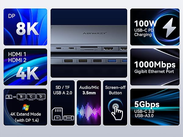 dell docking station dual monitor hp docking station lenovo docking station usb c dock usb c dongle