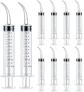 Plastic Syringe for Scientific Labs 10 Pack Measuring Syringe Tools Dispensing Multiple Uses (12 ...