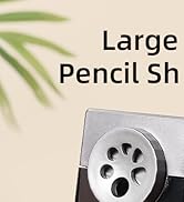 ZMOL Heavy Duty Electric Pencil Sharpener for Classroom &amp; Home, 6 Holes, Stronger Helical Blade, ...