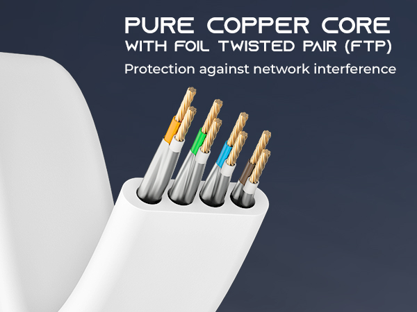 cat6 outdoor ethernet cable flat cord