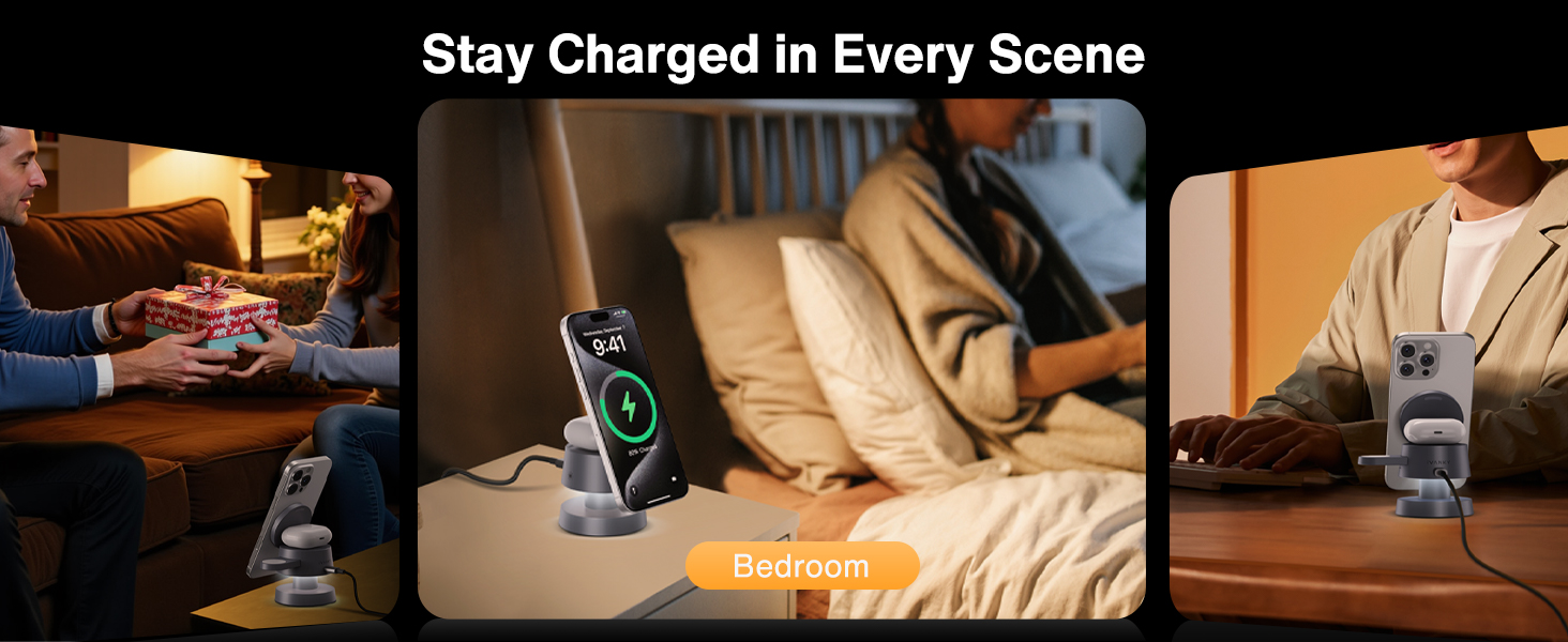 3 in 1 Wireless Charging Station