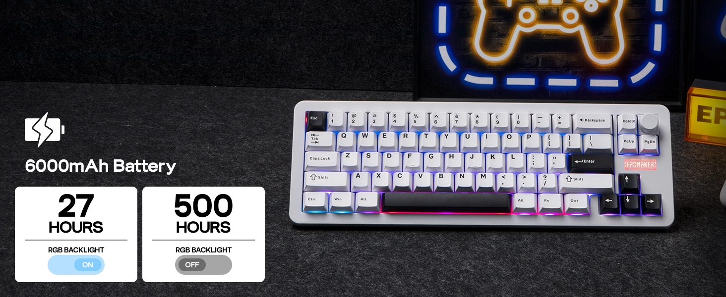 Galaxy68 Wireless Mechanical Keyboard in Aluminum with QMK/VIA Support