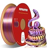 Reprapper Triple Color Filament Coextrusion PLA Filament 1.75mm for 3D Printer, Multicolor Filame...