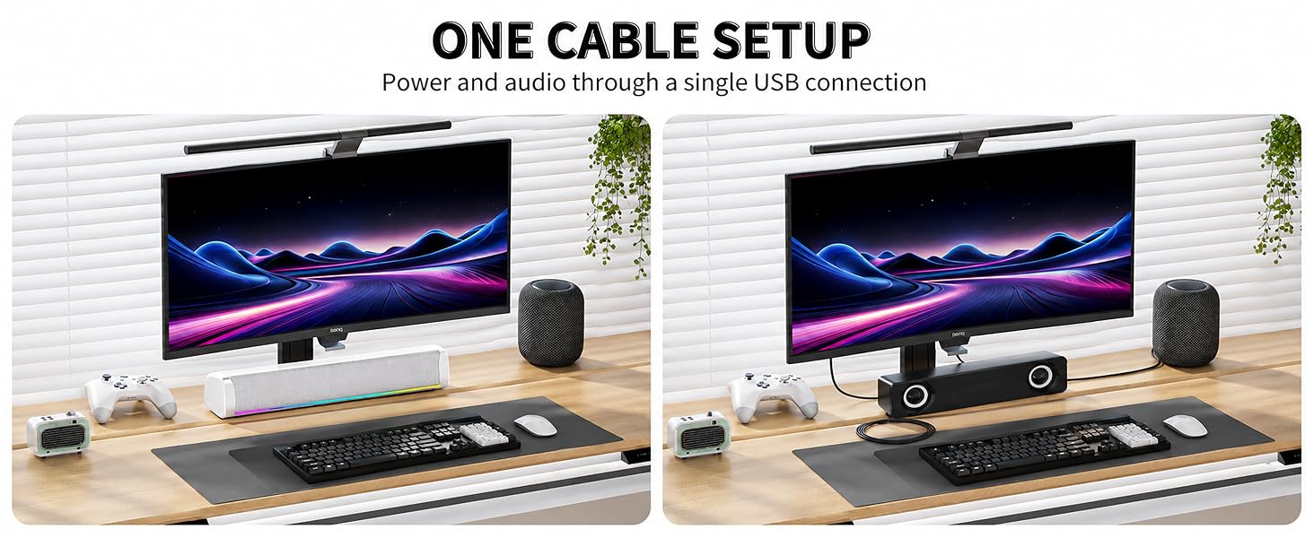 Power and audio through a single USB connection