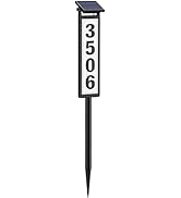 Solar Address Sign, House Numbers for Outside, Lighted Address Plaque Outdoor Waterproof, Illumin...